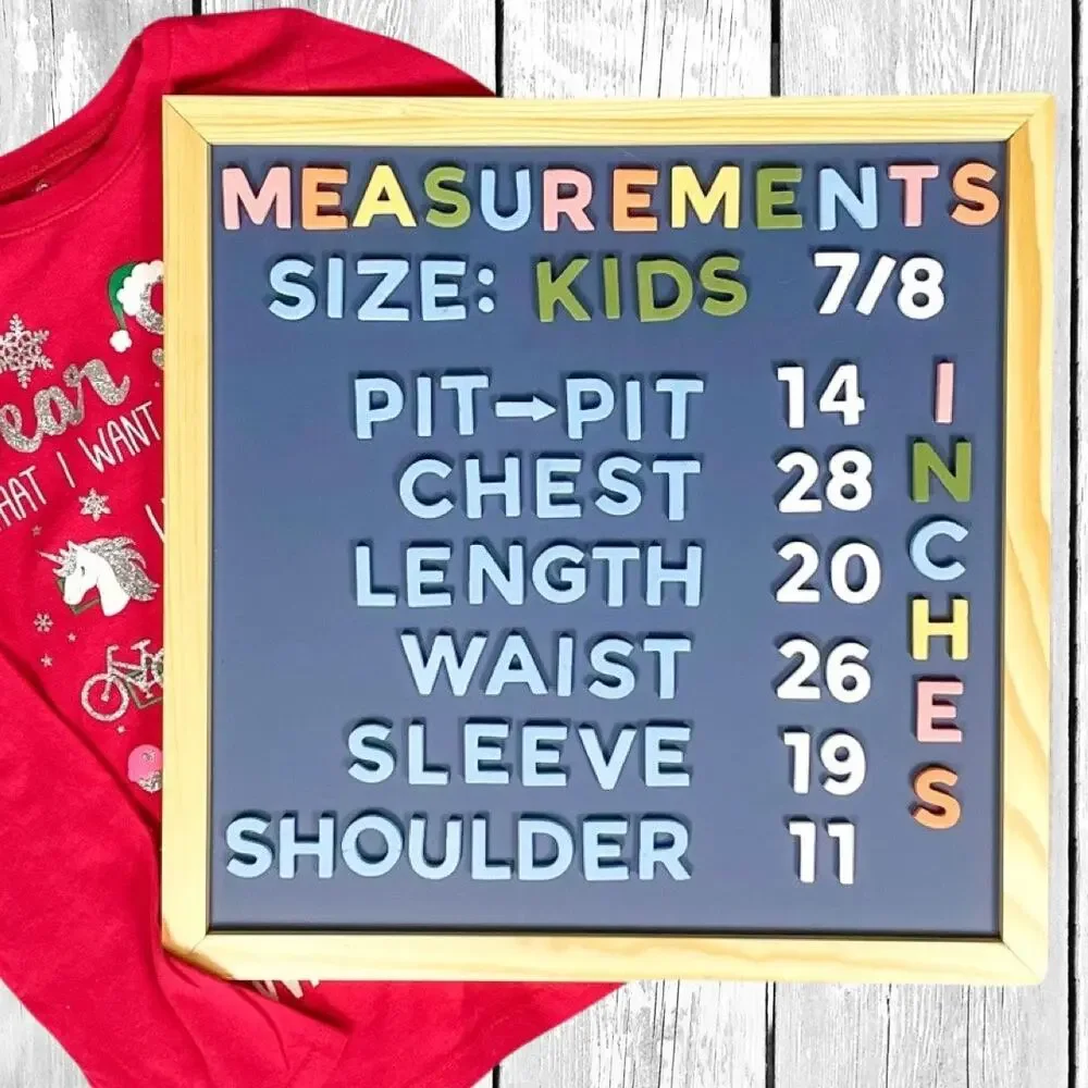 The Children’s Place Vintage “Dear Santa” Glitter Tee 7/8 – Holiday Y2K
